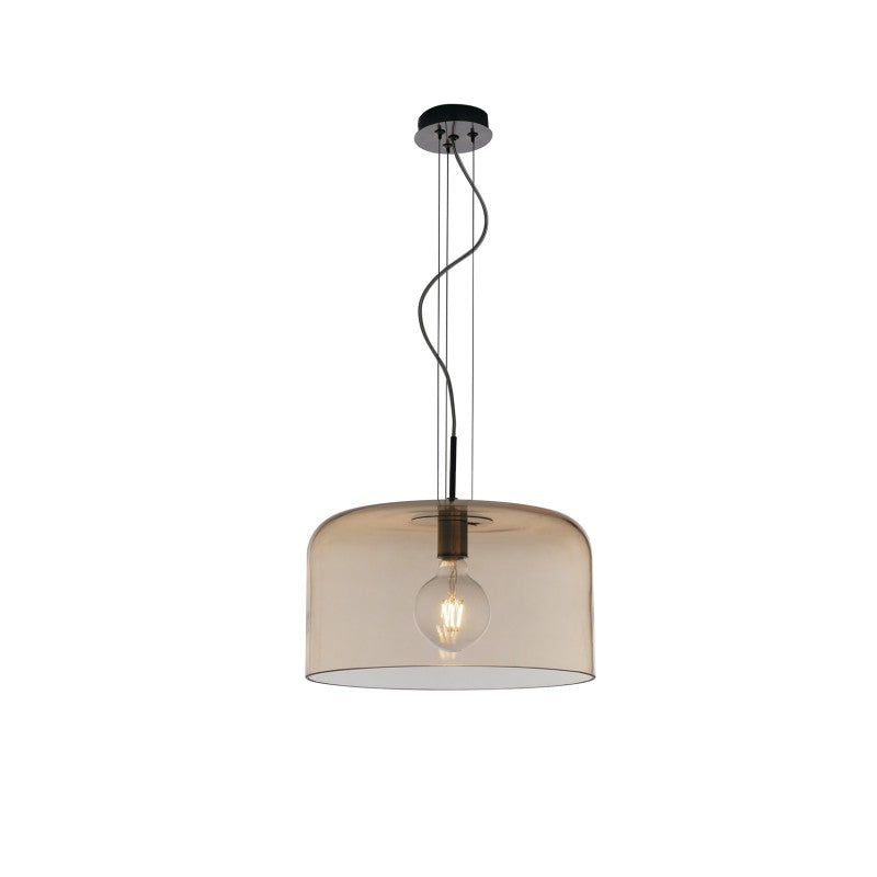 SUSPENSION GIBUS AMBRA 1XE27 35X35X150CM